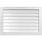 Ekena Millwork Vertical Surface Mount PVC Gable Vnt: Non-Functional, w/2"W x 1-1/2"H, Brickmould Frame, 32"W x 22"H GVPVE32X2202SN - alternate 1